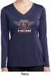 Ladies Dodge Garage Hemi Moisture Wicking Long Sleeve Shirt