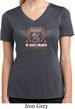 Ladies Dodge Garage Hemi Moisture Wicking V-neck Shirt