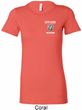 Ladies Dodge Guts and Glory Ram Logo Pocket Print Longer Length Shirt