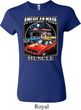 Ladies Dodge Shirt Chrysler American Made Crewneck Tee T-Shirt