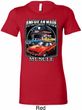 Ladies Dodge Shirt Chrysler American Made Longer Length Tee T-Shirt