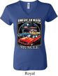 Ladies Dodge Shirt Chrysler American Made V-neck Tee T-Shirt