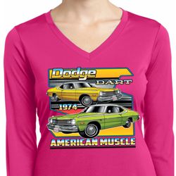 Ladies Dodge Shirt Dodge Dart Dry Wicking Long Sleeve Tee T-Shirt