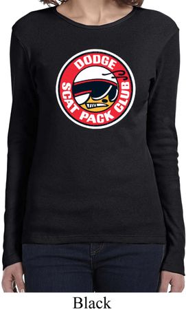 Ladies Dodge Shirt Dodge Scat Pack Club Long Sleeve Tee T-Shirt
