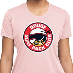 Ladies Dodge Shirt Dodge Scat Pack Club Moisture Wicking Tee T-Shirt Ladies Dodge Shirt Dodge Scat Pack Club Moisture Wicking Tee T-Shirt