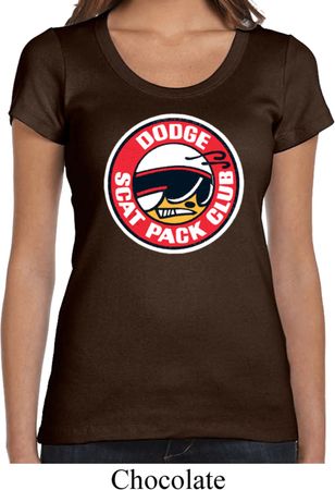 Ladies Dodge Shirt Dodge Scat Pack Club Scoop Neck Tee T-Shirt