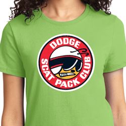 Ladies Dodge Shirt Dodge Scat Pack Club Tee T-Shirt Ladies Dodge Shirt Dodge Scat Pack Club Tee T-Shirt