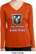 Ladies Dodge Shirt Ram Hemi Logo Dry Wicking Long Sleeve Tee T-Shirt