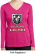 Ladies Dodge Shirt Ram Hemi Logo Dry Wicking Long Sleeve Tee T-Shirt
