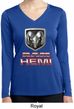 Ladies Dodge Shirt Ram Hemi Logo Dry Wicking Long Sleeve Tee T-Shirt