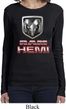 Ladies Dodge Shirt Ram Hemi Logo Long Sleeve Tee T-Shirt