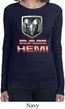 Ladies Dodge Shirt Ram Hemi Logo Long Sleeve Tee T-Shirt
