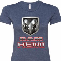 Ladies Dodge Shirt Ram Hemi Logo Longer Length Tee T-Shirt Ladies Dodge Shirt Ram Hemi Logo Longer Length Tee T-Shirt