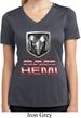 Ladies Dodge Shirt Ram Hemi Logo Moisture Wicking V-neck Tee T-Shirt