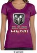 Ladies Dodge Shirt Ram Hemi Logo Scoop Neck Tee T-Shirt