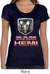 Ladies Dodge Shirt Ram Hemi Logo Scoop Neck Tee T-Shirt