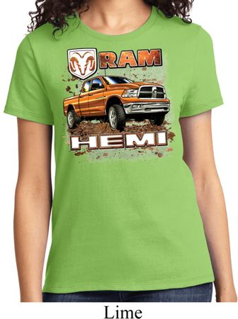 Ladies Dodge Shirt Ram Hemi Trucks Tee T-Shirt