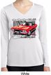Ladies Dodge Shirt Red Challenger Dry Wicking Long Sleeve Tee T-Shirt