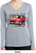 Ladies Dodge Shirt Red Challenger Dry Wicking Long Sleeve Tee T-Shirt