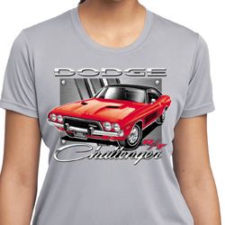 Ladies Dodge Shirt Red Challenger Moisture Wicking Tee T-Shirt