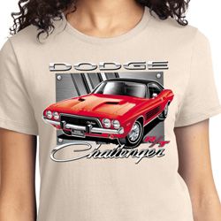 Ladies Dodge Shirt Red Challenger Tee T-Shirt