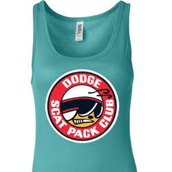 Ladies Dodge Tanktop Dodge Scat Pack Club Longer Length Tank Top Ladies Dodge Tanktop Dodge Scat Pack Club Longer Length Tank Top