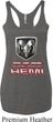 Ladies Dodge Tanktop Ram Hemi Logo Tri Blend Racerback Tank Top