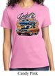 Ladies Dodge Tee Blue and Orange Super Bee T-shirt