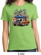 Ladies Dodge Tee Blue and Orange Super Bee T-shirt