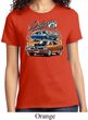Ladies Dodge Tee Blue and Orange Super Bee T-shirt
