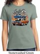 Ladies Dodge Tee Blue and Orange Super Bee T-shirt