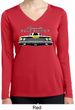 Ladies Dodge Yellow Plymouth Roadrunner Dry Wicking Long Sleeve Shirt