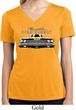 Ladies Dodge Yellow Plymouth Roadrunner Moisture Wicking V-neck Shirt