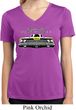 Ladies Dodge Yellow Plymouth Roadrunner Moisture Wicking V-neck Shirt