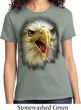 Ladies Eagle Shirt Big Eagle Face Tee T-Shirt