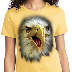 Ladies Eagle Shirt Big Eagle Face Tee T-Shirt