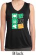 Ladies Eat Drink Be Irish Sleeveless Moisture Wicking Tee T-Shirt