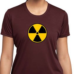 Ladies Fallout Shirt Radiation Symbol Moisture Wicking Tee T-Shirt Ladies Fallout Shirt Radiation Symbol Moisture Wicking Tee T-Shirt
