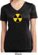 Ladies Fallout Shirt Radiation Symbol Moisture Wicking V-neck Tee