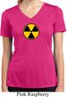 Ladies Fallout Shirt Radiation Symbol Moisture Wicking V-neck Tee