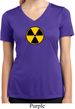 Ladies Fallout Shirt Radiation Symbol Moisture Wicking V-neck Tee