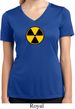 Ladies Fallout Shirt Radiation Symbol Moisture Wicking V-neck Tee