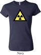 Ladies Fallout Shirt Radioactive Triangle Crewneck Tee T-Shirt