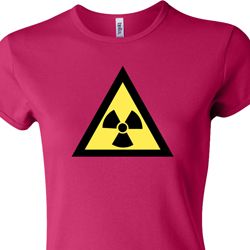 Ladies Fallout Shirt Radioactive Triangle Crewneck Tee T-Shirt Ladies Fallout Shirt Radioactive Triangle Crewneck Tee T-Shirt