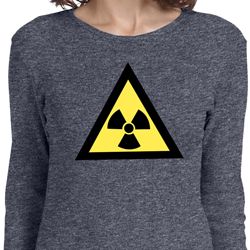 Ladies Fallout Shirt Radioactive Triangle Long Sleeve Tee T-Shirt Ladies Fallout Shirt Radioactive Triangle Long Sleeve Tee T-Shirt