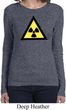 Ladies Fallout Shirt Radioactive Triangle Long Sleeve Tee T-Shirt