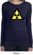 Ladies Fallout Shirt Radioactive Triangle Long Sleeve Tee T-Shirt