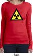 Ladies Fallout Shirt Radioactive Triangle Long Sleeve Tee T-Shirt