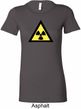 Ladies Fallout Shirt Radioactive Triangle Longer Length Tee T-Shirt