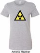 Ladies Fallout Shirt Radioactive Triangle Longer Length Tee T-Shirt